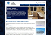 www.prestigebathroominstallations.co.uk website image
