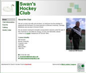 swanshockeyclub.co.uk website image