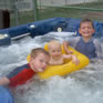 Kids playing in Mallorca hot tub