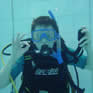 Underwater picture during diving lesson